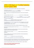 CPSC 2150 final &vert;&vert; A&plus; Verified Solutions Latest Update 2024&period;
