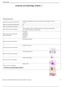 Anatomy and physiology module 1 Flashcards &lowbar; 100- SURE ANSWERS&period;pdf