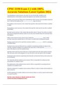 CPSC 2150 Exam 1 &vert;&vert; with 100&percnt; Accurate Solutions Latest Update 2024&period;