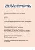 BIOL 2302 Exam 4 Review Kasparian Questions And Answers 100&percnt; Verified&period;