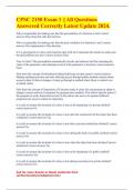 CPSC 2150 Exam 1 &vert;&vert; All Questions Answered Correctly Latest Update 2024&period;