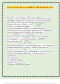 OCANZ ACTUAL EXAM QUESTIONS AND ANSWERS 2024&period;