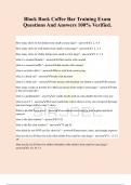 Black Rock Coffee Bar Training Exam Questions And Answers 100&percnt; Verified&period;