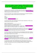 LVN exit retake Latest Update 2024-2025 Actual Exam 150 Questions and 100&percnt; Verified Correct Answers Guaranteed A&plus;