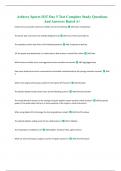 Arthrex Sports IOT Day 5 Test Complete Study Questions And Answers Rated A&period;