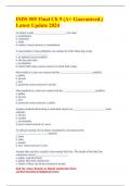 ISDS 505 Final Ch 9 &lpar;A&plus; Guaranteed&period;&rpar; Latest Update 2024