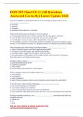 ISDS 505 Final Ch 11 &lpar;All Questions Answered Correctly&rpar; Latest Update 2024