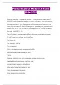 Panda Express Module 2 Exam 2024-2025