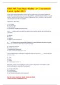 ISDS 505 Final Study Guide &lpar;A&plus; Guaranteed&rpar; Latest Update 2024