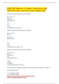 ISDS 505 Midterm 1 Chapter 4 Decisions &lpar;with 100&percnt; Errorless Answers&rpar; Latest Update 2024
