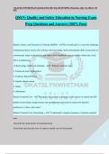 QSEN Exam Bundle Pack with Verified and Updated Solutions &lpar;2024&sol;2025&rpar; 