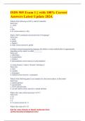 ISDS 505 Exam 1 &vert;&vert; with 100&percnt; Correct Answers Latest Update 2024&period;
