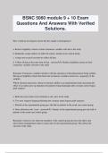 BSNC 5060 module 9 &plus; 10 Exam Questions And Answers With Verified Solutions&period;
