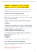 Prophecy General ICU RN A v2 &lpar;100&percnt; Accurate answers&rpar; Latest Update 2024