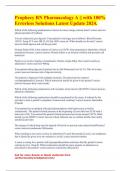 Prophecy RN Pharmacology A &vert;&vert; with 100&percnt; Errorless Solutions Latest Update 2024&period;