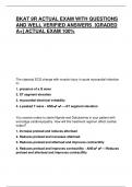 BKAT 9R ACTUAL EXAM WITH QUESTIONS  AND WELL VERIFIED ANSWERS &lbrack;GRADED  A&plus;&rsqb; ACTUAL EXAM 100&percnt; 