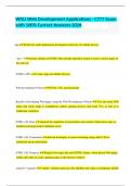 WGU Web Development Applications - C777 Exam with 100&percnt; Correct Answers 2024&period;