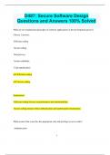 D487 Bundled Exams Questions and Answers Latest Versions 100&percnt; Pass