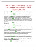 MIE 201 exam &num;5 Updated and Verified Questions and Answers Graded Pass 100&percnt;