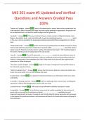 MIE 201 Exam 3 &lpar;Chapters 6&comma; 7&comma; 9&comma; and 10&rpar; Updated Questions with Correct solution 100&percnt; Pass
