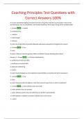 Principles of Coaching Questions with Correct Answers 100&percnt;