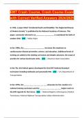 EMT Crash Course&comma; Crash Course Exam with Correct Verified Answers 2024&sol;2025