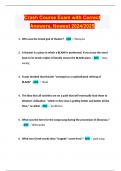 Crash Course Exam with Correct Answers&comma; Newest 2024&sol;2025