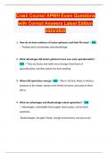 Crash Course&sol; APWH Exam Questions with Correct Answers Latest Edition 2024&sol;2025