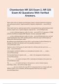 Chamberlain NR 325 Exam 2&comma; NR 325 Exam &num;2 Questions With Verified Answers&period;