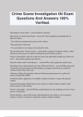 Crime Scene Investigation IAI Exam Questions And Answers 100&percnt; Verified&period;