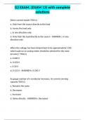 G2 EXAM&period; &lpar;EXAM 13&rpar; with complete solutions