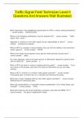 Traffic Signal Field Technician Level II Questions And Answers Well Illustrated&period;