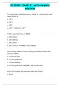 2 EXAM&period; &lpar;EXAM 11&rpar; with complete solutions&period;