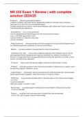NR 235 Exam 1 Review &vert; with complete solution 2024&sol;25