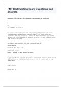 FNP Certification Exam Questions and answers&period;