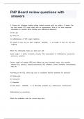 FNP Board review questions&period; and answers