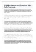 D293 Pre-Assessment Questions 100&percnt; Fully Answered&period;