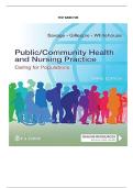 Test Bank for Public&sol;Community Health and Nursing Practice&colon; Caring for Populations&comma; 3rd Edition &vert; Christine L&period; Savage &ndash; Complete Chapters 1&ndash;22