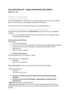 KOM Samenvatting Case Study Research - Yin &lpar;5th edition&rpar;
