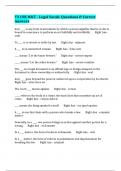TX CSR WKT - Legal Vocab&colon; Questions & Correct Answers 