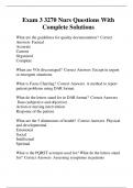 Exam 3 3270 Nurs Questions With Complete Solutions