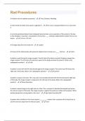Rad Procedures Questions And Answers Graded A&plus;