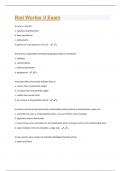 Rad Worker II Exam Questions & Answers Solved 100&percnt; Correct&excl;&excl;