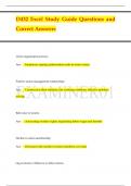 D432 Excel Study Guide Questions and  Correct Answers