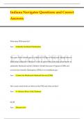 Indiana Navigator Questions and Correct Answers