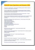 REHS&sol;RS Exam Questions and Answers 2024