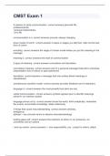 CMST Exam  with 100&percnt; correct answers 2024