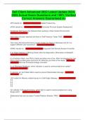 Dell Client Advanced 2022 Latest Update 2024-2025 Actual Exam Questions and 100&percnt; Verified Correct Answers Guaranteed A&plus;