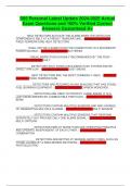S95 Personal Latest Update 2024-2025 Actual Exam Questions and 100&percnt; Verified Correct Answers Guaranteed A&plus;