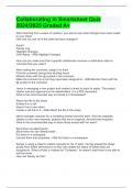 Collaborating in Smartsheet Quiz 2024 2025 Graded A&plus;
